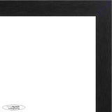 14x25 Traditional Black Complete Wood Picture Frame with UV Acrylic, Foam Board Backing, & Hardware