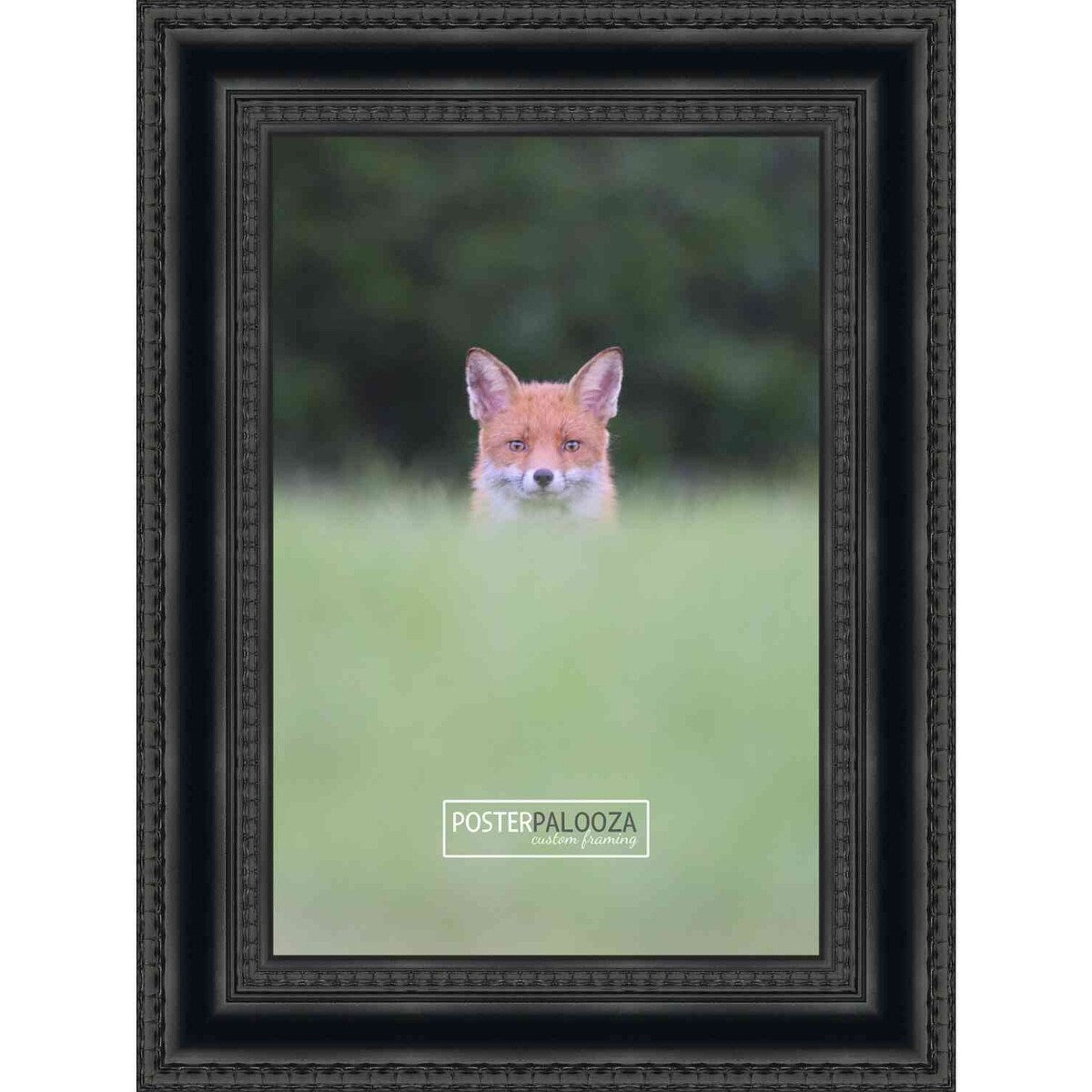14x25 Traditional Black Complete Wood Picture Frame with UV Acrylic, Foam Board Backing, & Hardware