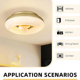 15 Inch Vintage Flush Mount Light Fixture