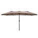 15' Double-Sided Outdoor Offset Patio Umbrella, Base Not Included
