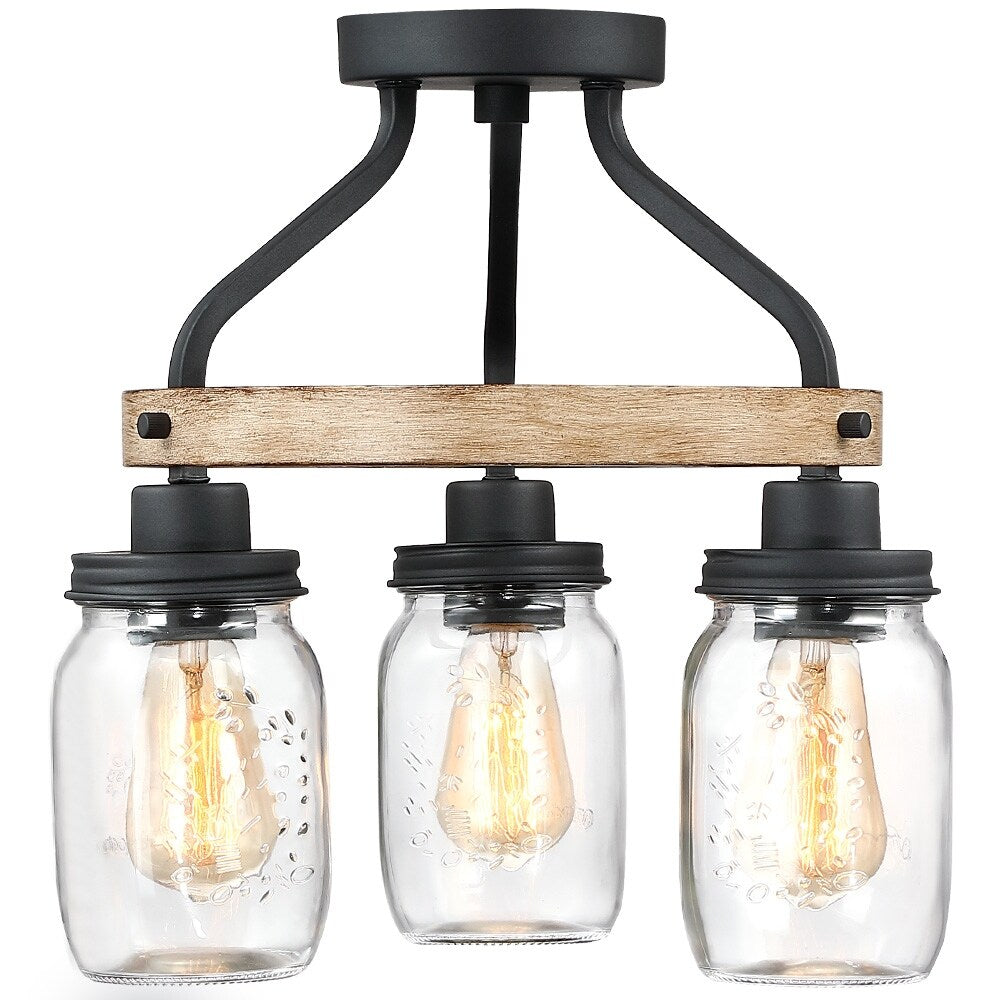 Semi-Flush Mount - 15"W