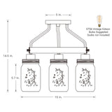 Semi-Flush Mount - 15"W