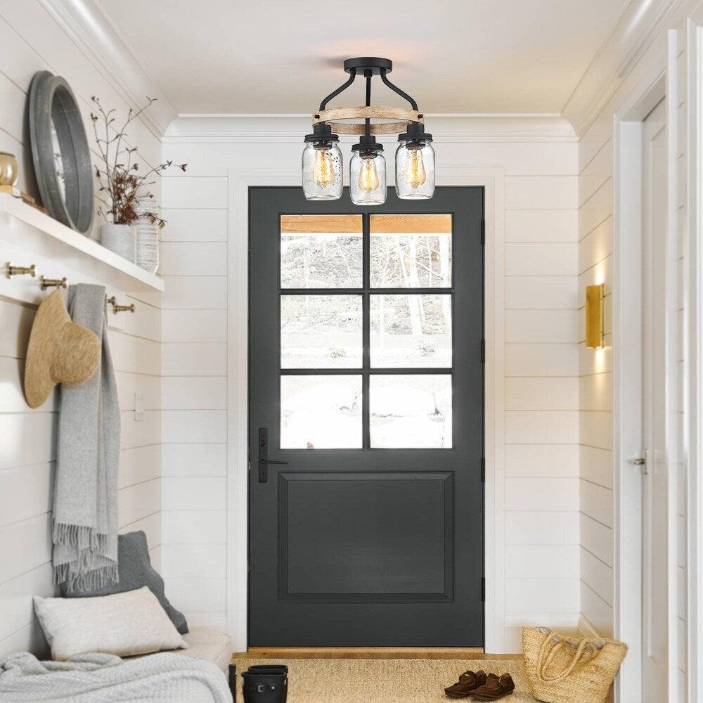 Semi-Flush Mount - 15"W
