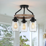 Semi-Flush Mount - 15"W