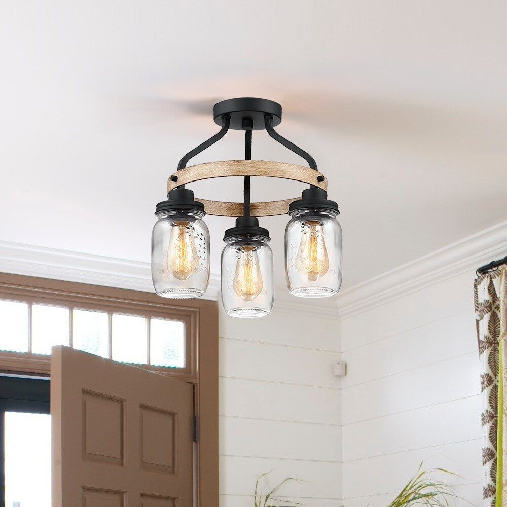 Semi-Flush Mount - 15"W