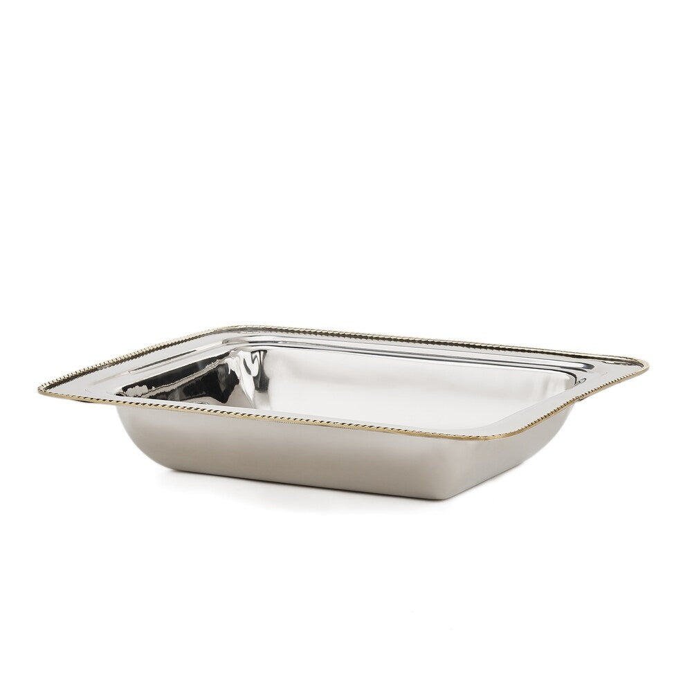 15¼" x 12½" x 15" Hammered Copper Chafing Dish, 4 Qt.