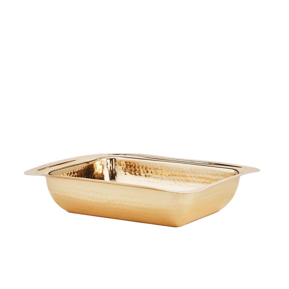15¼" x 12½" x 15" Hammered Copper Chafing Dish, 4 Qt.