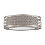 15.4" Modern Silver Metal LED Flush Mount Ceiling Light