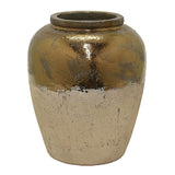 15.75 in. Three Hands Gold Ceramic Vase