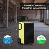 150 pt. Commercial Dehumidifiers with Drain Hose and Water Tank