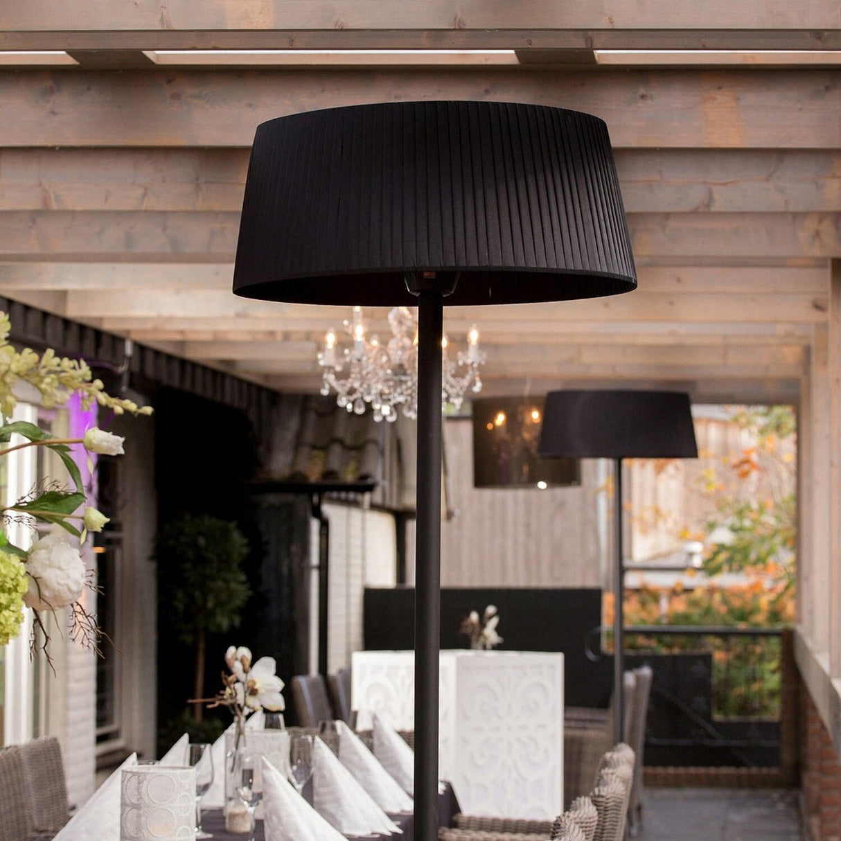 1500W Indoor /Outdoor Electric Patio Heater Standing Lamp - N/A