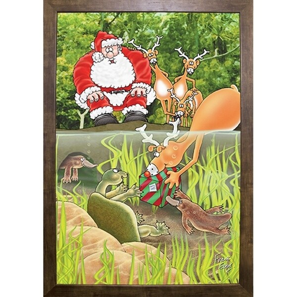 153333 Platypus & Turtle-FSPEAR132384 Print 7"x4.75" by Frank Spear