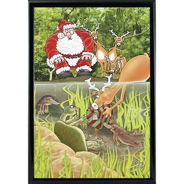 153333 Platypus & Turtle-FSPEAR132384 Print 7"x4.75" by Frank Spear