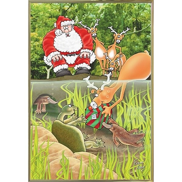 153333 Platypus & Turtle-FSPEAR132384 Print 7"x4.75" by Frank Spear