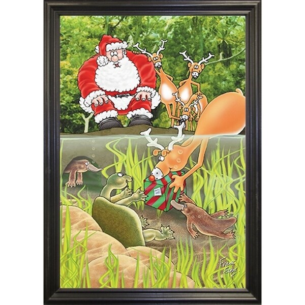 153333 Platypus & Turtle-FSPEAR132384 Print 7"x4.75" by Frank Spear