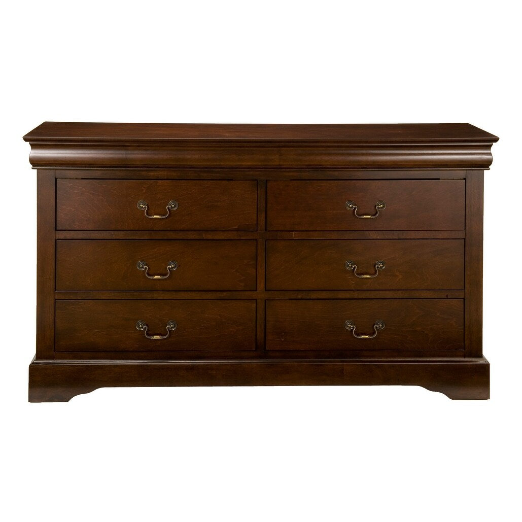 1572APB Espresso 6 Drawer Dresser