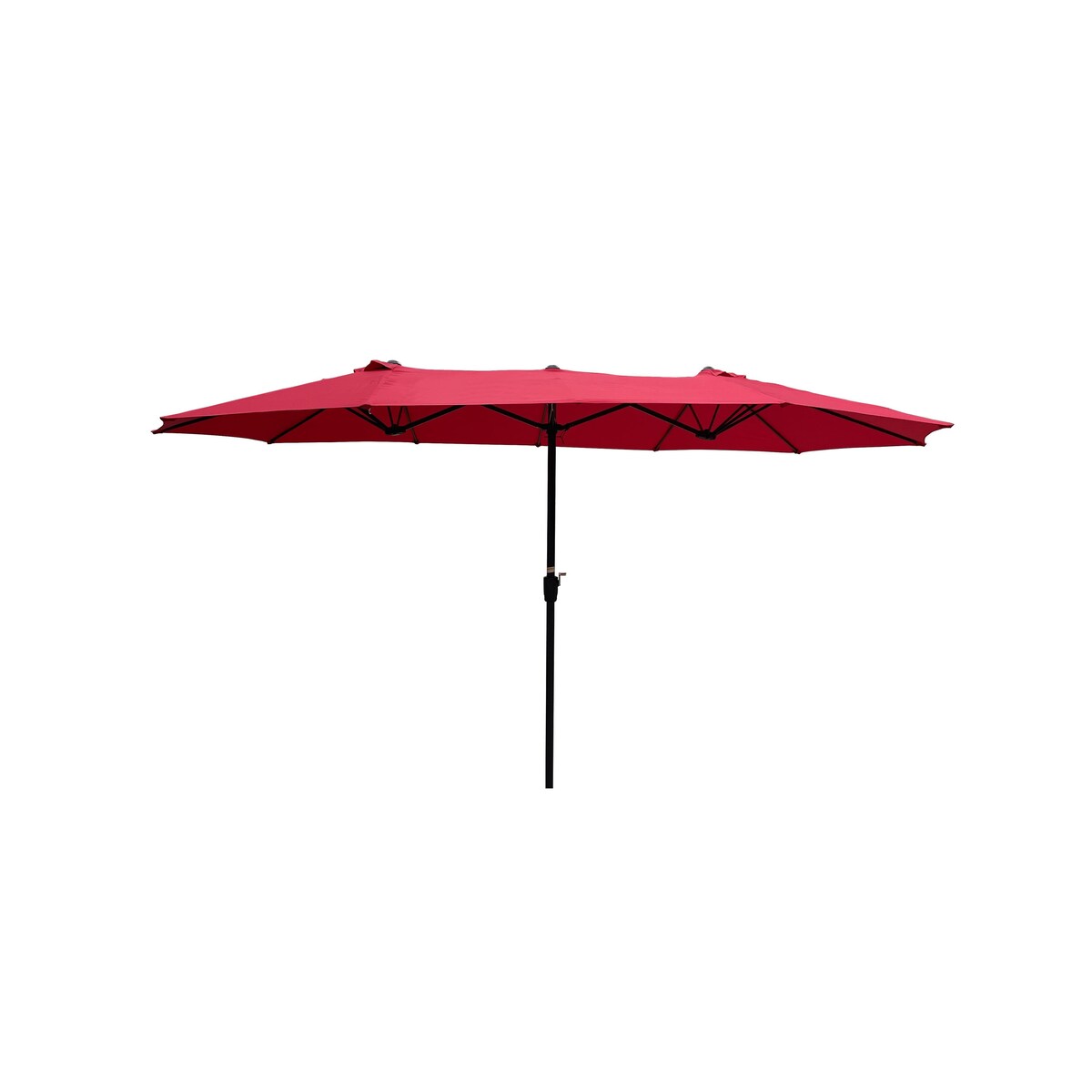 15Ftx9FtDouble-Sided Patio Umbrella Outdoor Market Table Garden Extra Large Waterproof Twin Umbrellas with Crank and Wind Vents