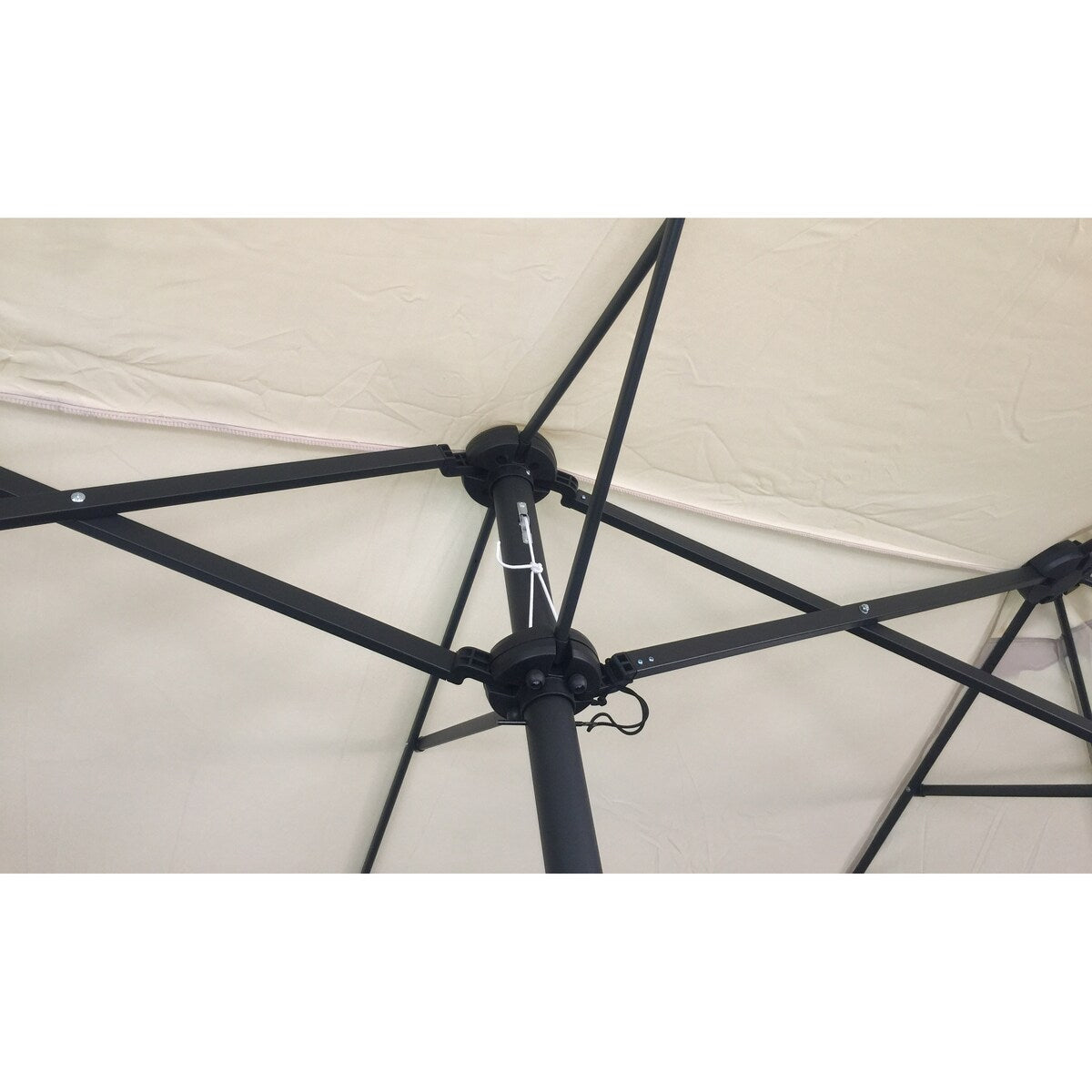 15Ftx9FtDouble-Sided Patio Umbrella Outdoor Market Table Garden Extra Large Waterproof Twin Umbrellas with Crank and Wind Vents