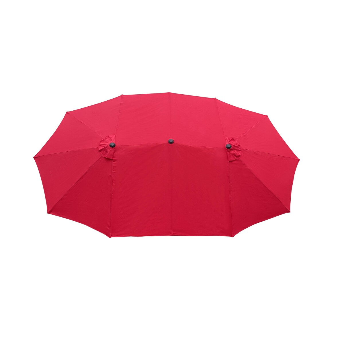 15Ftx9FtDouble-Sided Patio Umbrella Outdoor Market Table Garden Extra Large Waterproof Twin Umbrellas with Crank and Wind Vents