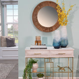 15Oz Candle On Bronze Glass W/ Stand By Liv & Skye