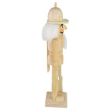 15" Unfinished Paintable Wooden Christmas Nutcracker with Rifle