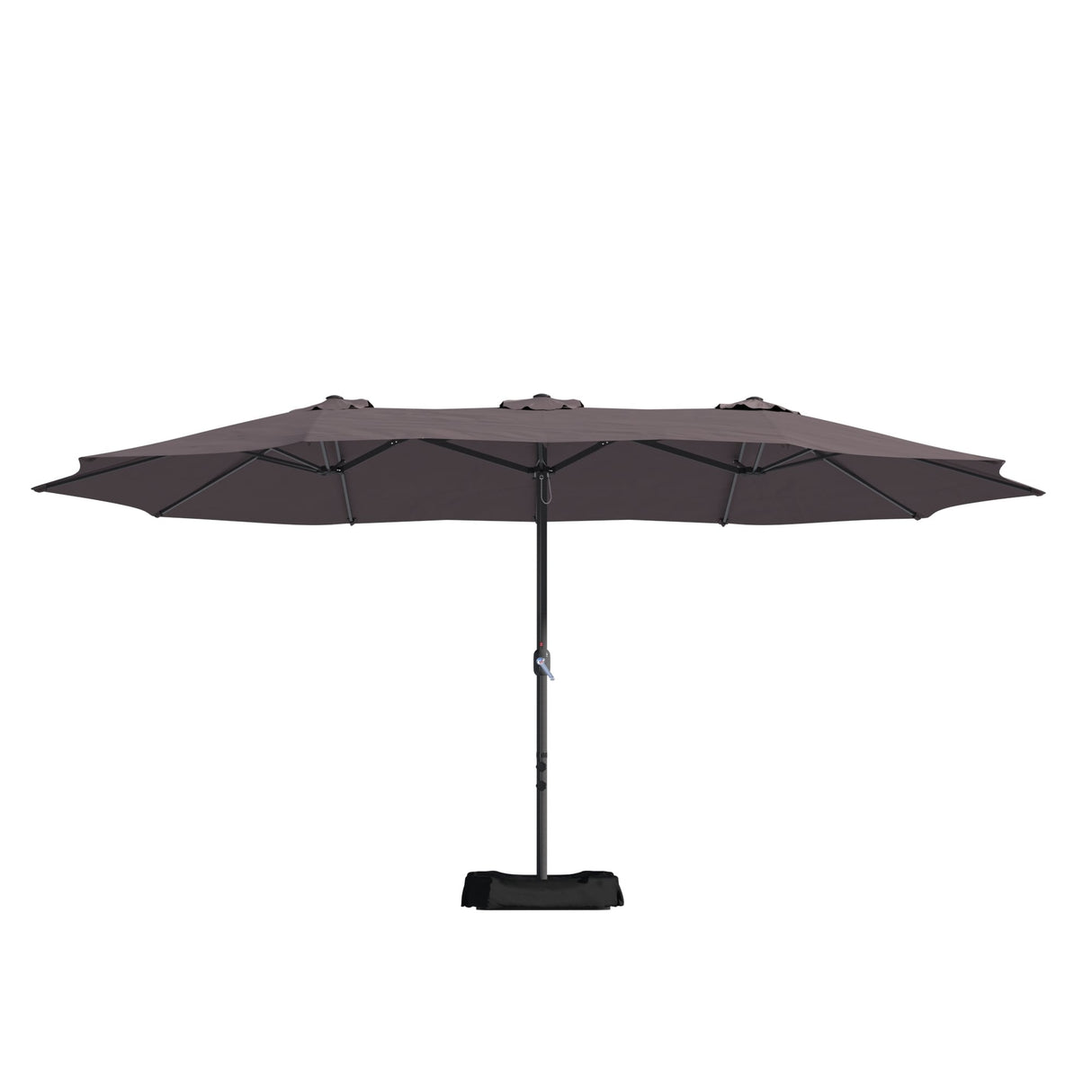 15ft Rectangular Patio Market Umbrella with Base