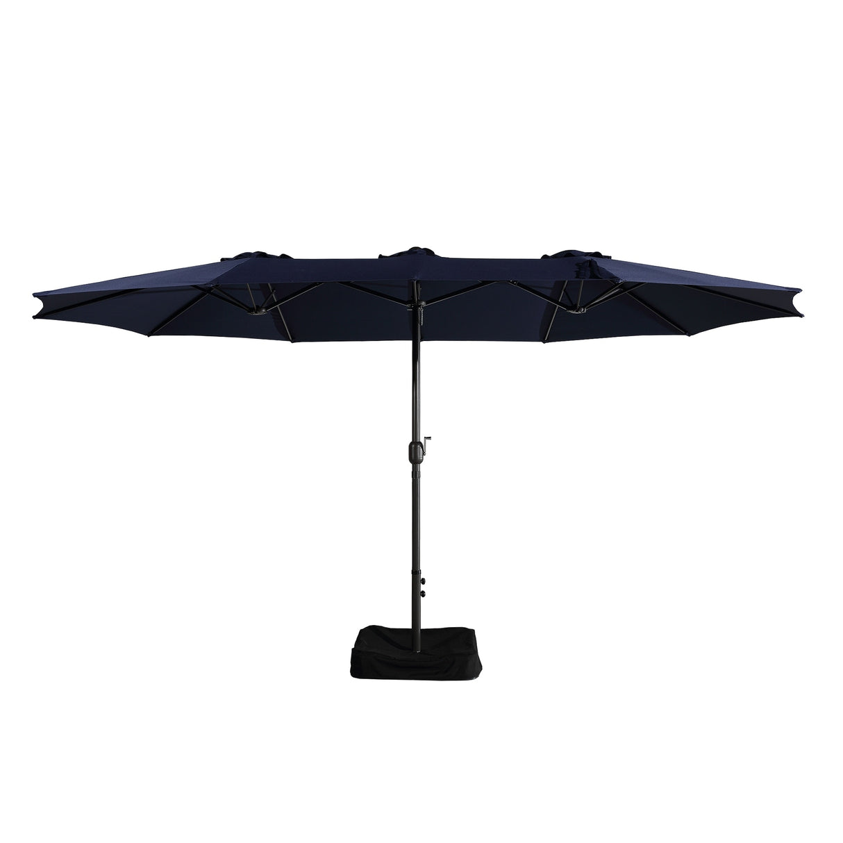 15ft Rectangular Patio Market Umbrella with Base
