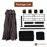 15ft Rectangular Patio Market Umbrella with Base