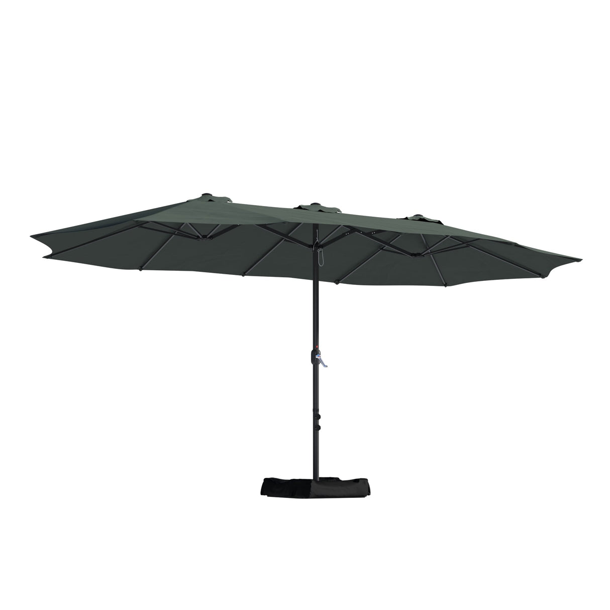 15ft Rectangular Patio Market Umbrella with Base
