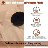 15ft Rectangular Patio Market Umbrella with Base