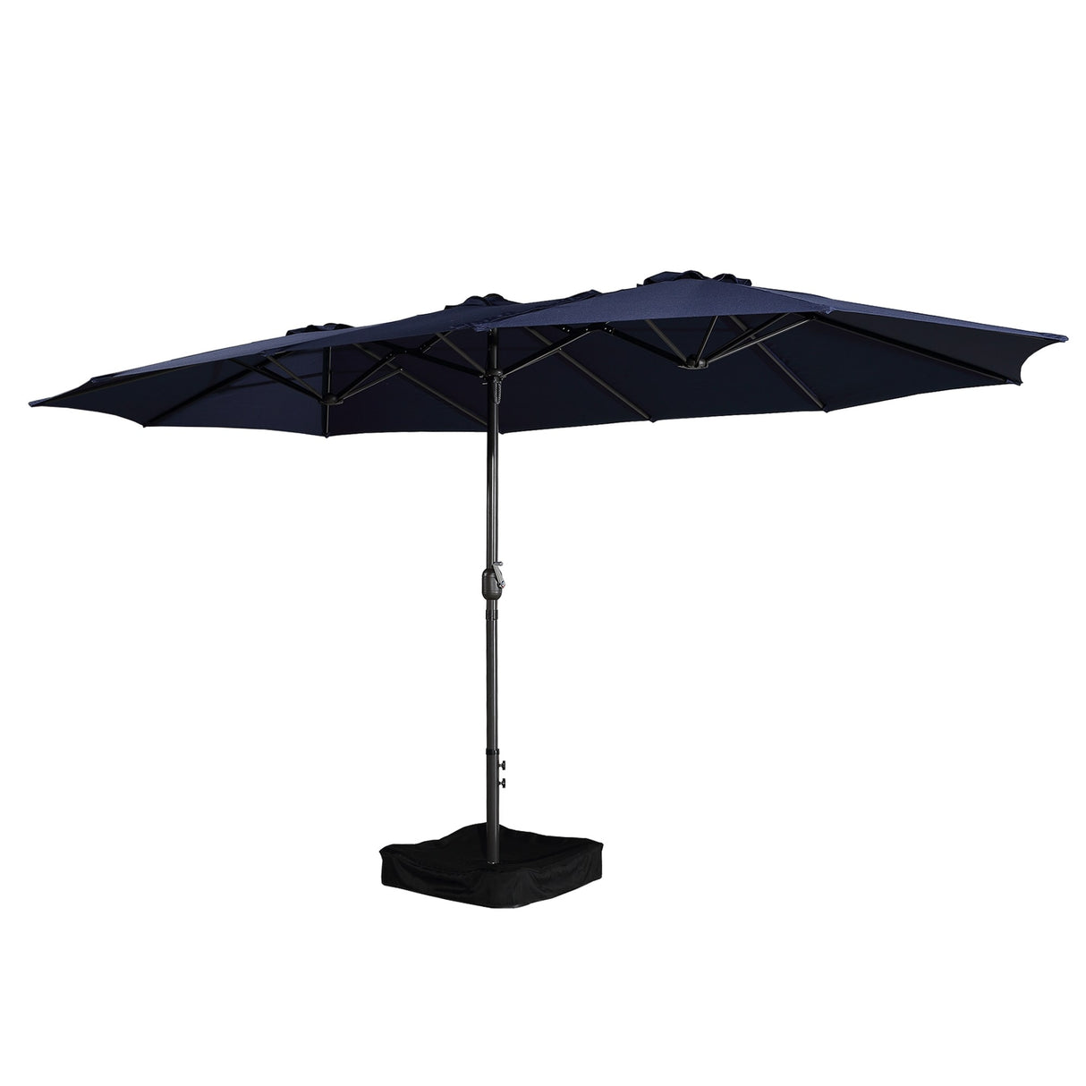 15ft Rectangular Patio Market Umbrella with Base