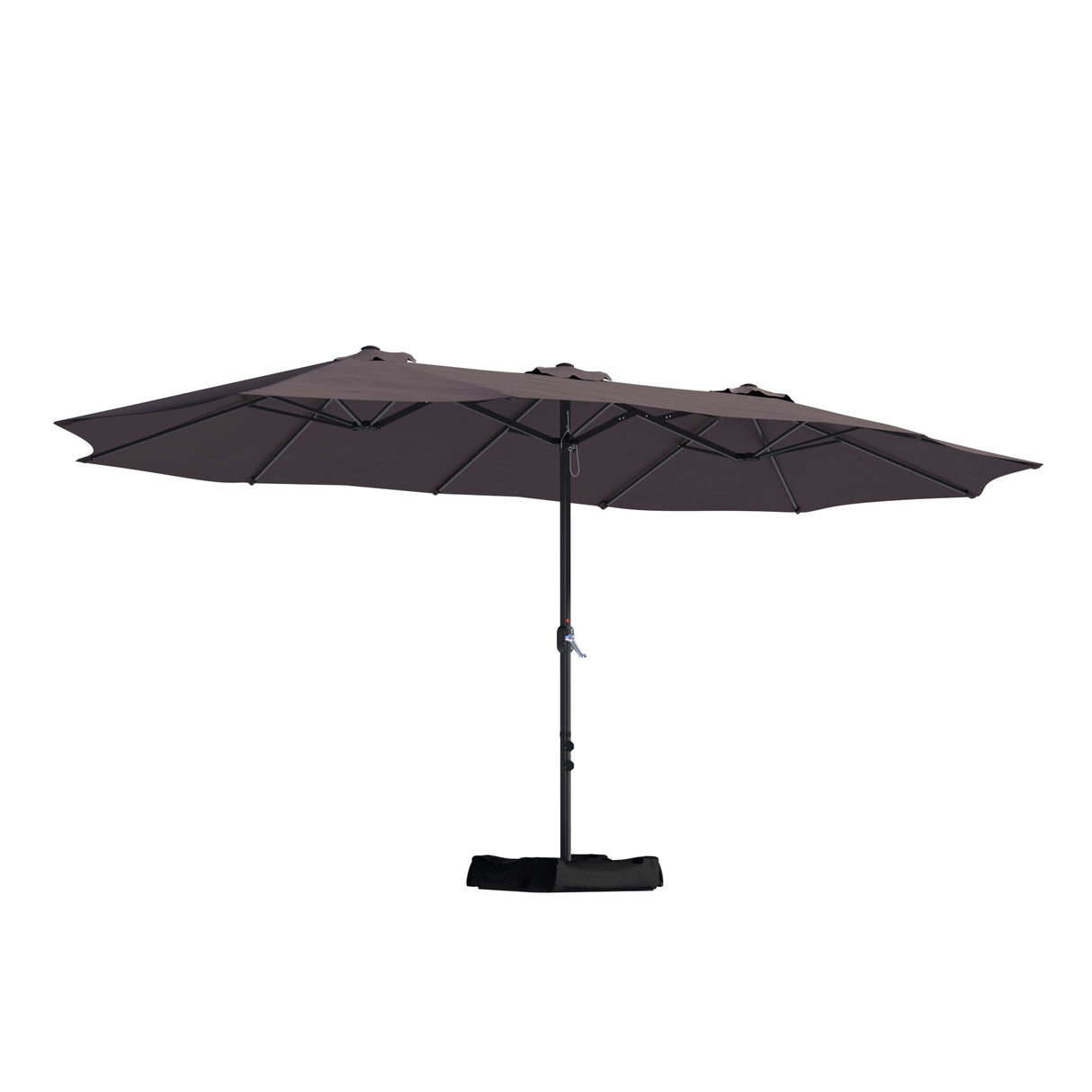 15ft Rectangular Patio Market Umbrella with Base
