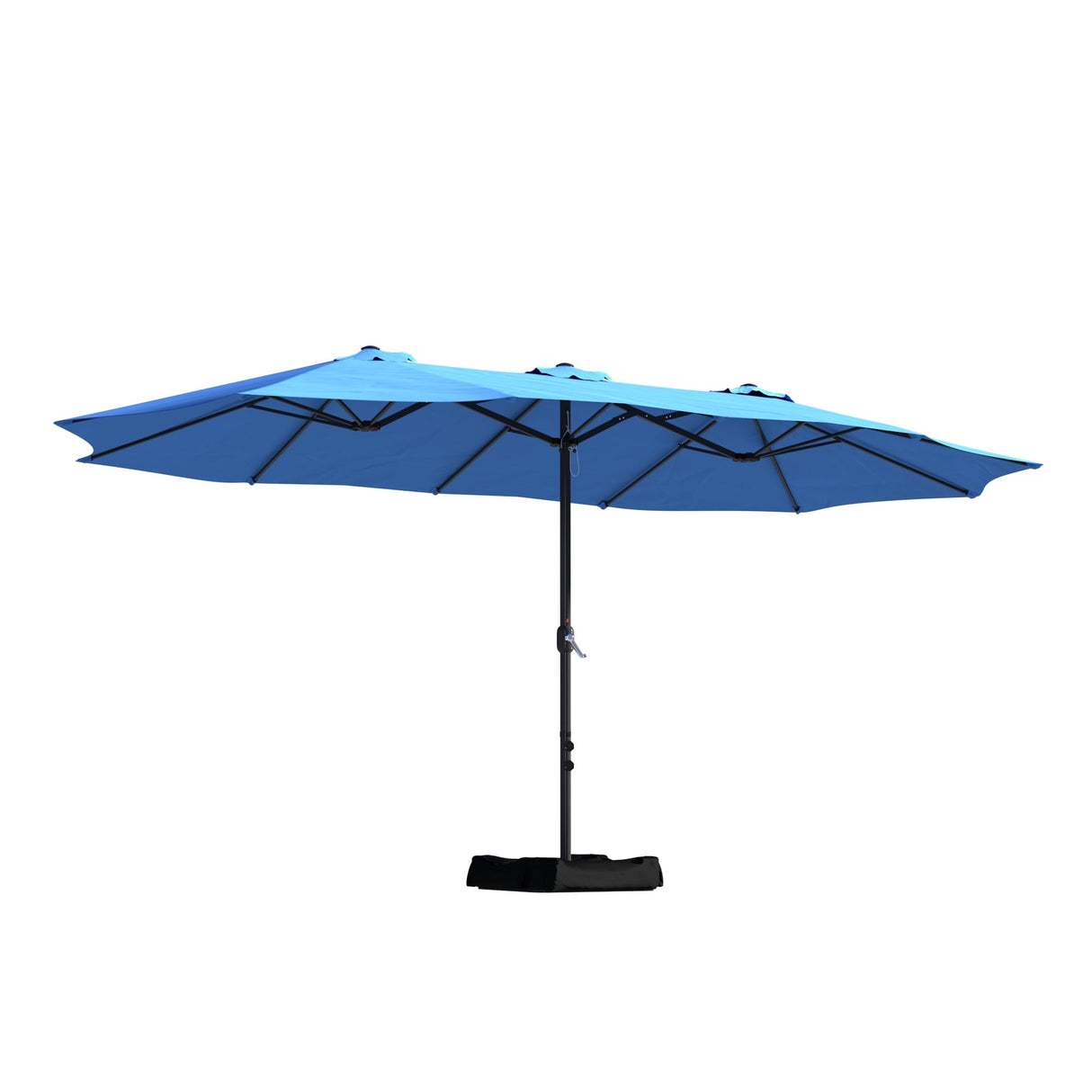 15ft Rectangular Patio Market Umbrella with Base