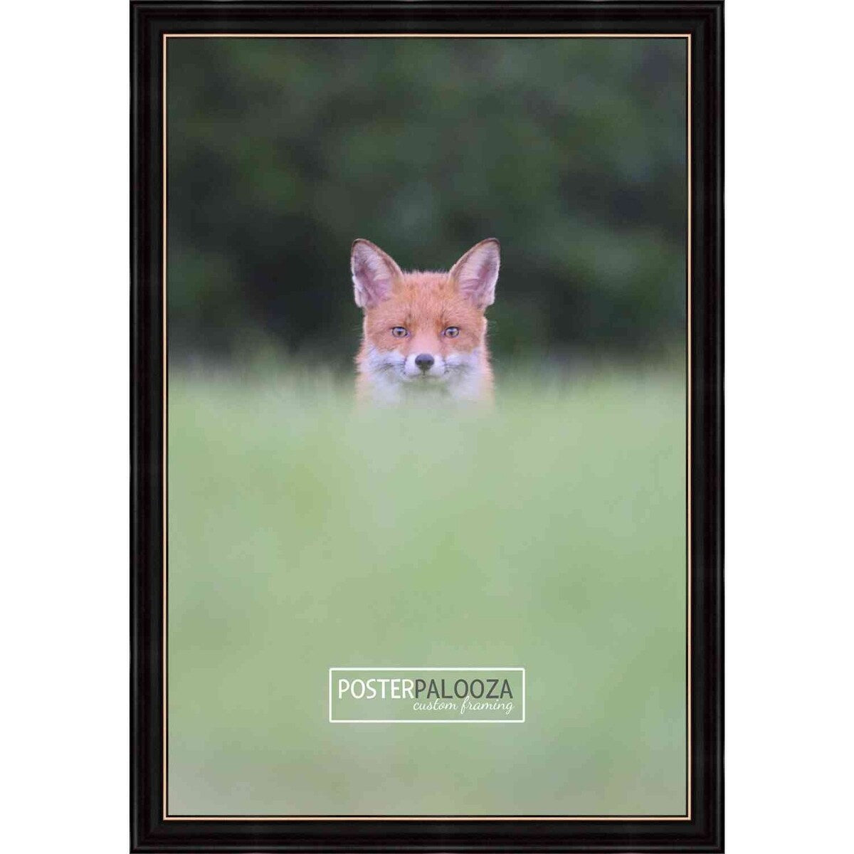 15x13 Traditional Black Complete Wood Picture Frame with UV Acrylic, Foam Board Backing, & Hardware