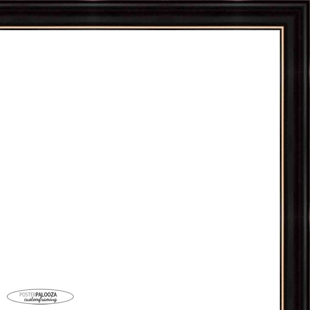 15x13 Traditional Black Complete Wood Picture Frame with UV Acrylic, Foam Board Backing, & Hardware