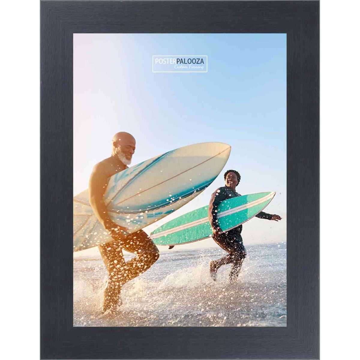 15x17 Contemporary Cappuccino Complete Wood Picture Frame with UV Acrylic, Foam Board Backing, & Hardware