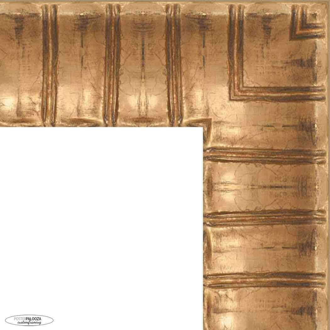 15x17 Ornate Antique Gold Complete Wood Picture Frame with UV Acrylic, Foam Board Backing, & Hardware
