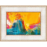 15x18 Contemporary Antique Silver Complete Wood Picture Frame with UV Acrylic, Backing, & Hardware