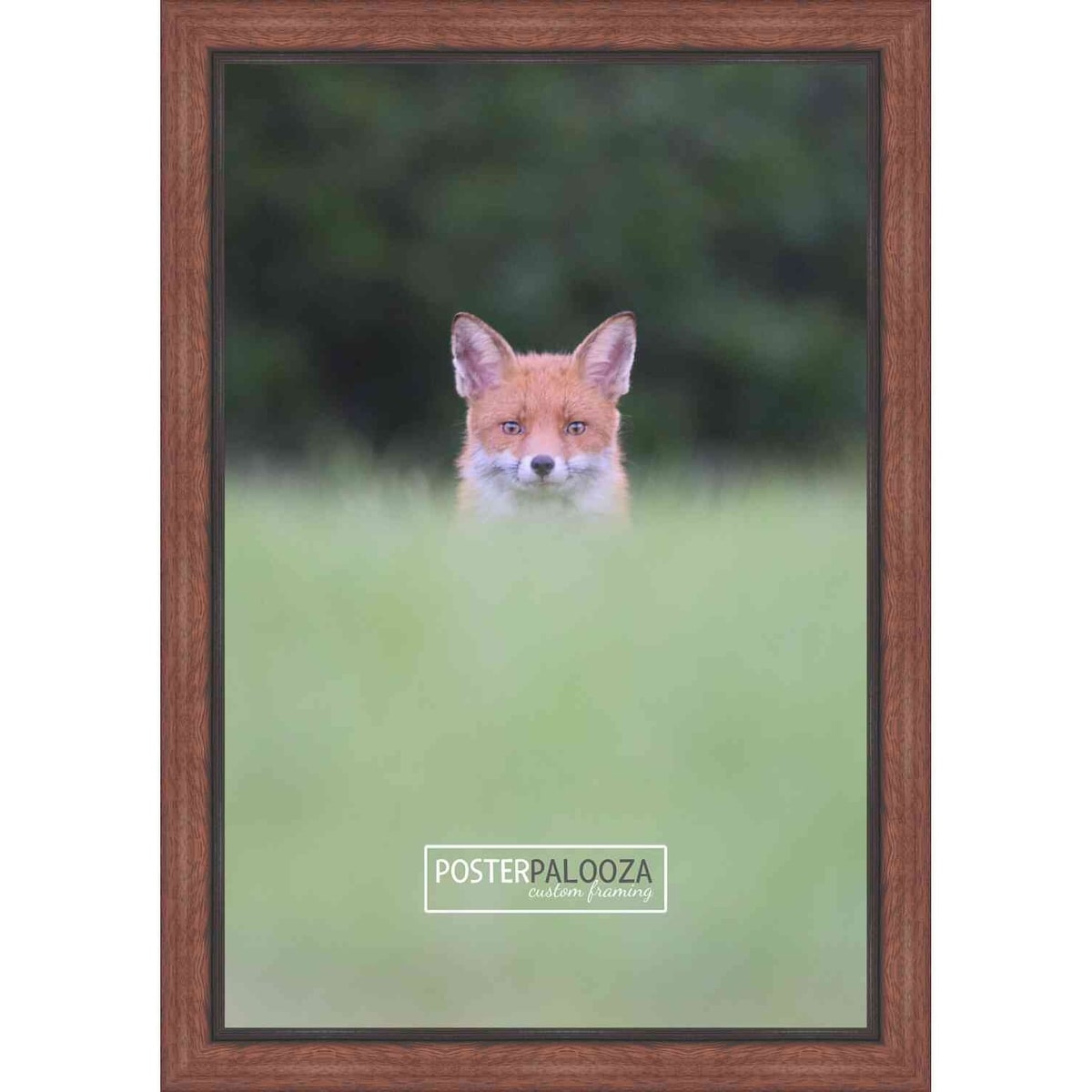 15x19 Traditional Mahogany Complete Wood Picture Frame with UV Acrylic, Foam Board Backing, & Hardware