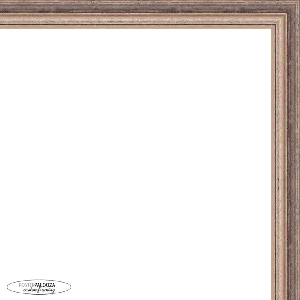 15x19 Traditional Silver Complete Wood Picture Frame with UV Acrylic, Foam Board Backing, & Hardware