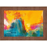 15x20 Frame Brown Barnwood Picture Frame with UV Acrylic Glass, Foam Board Backing & Hanging Hardware Included