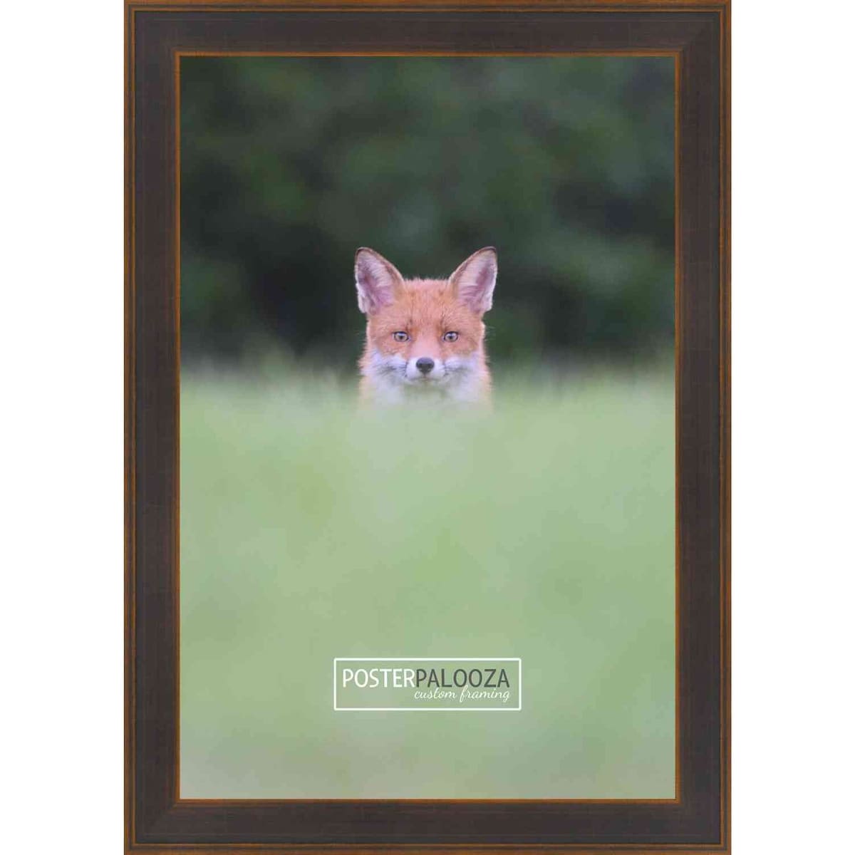 15x24 Contemporary Bronze Complete Wood Picture Frame with UV Acrylic, Foam Board Backing, & Hardware