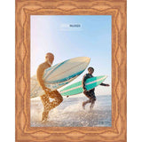 15x24 Contemporary Honey Pecan Complete Wood Picture Frame with UV Acrylic, Foam Board Backing, & Hardware