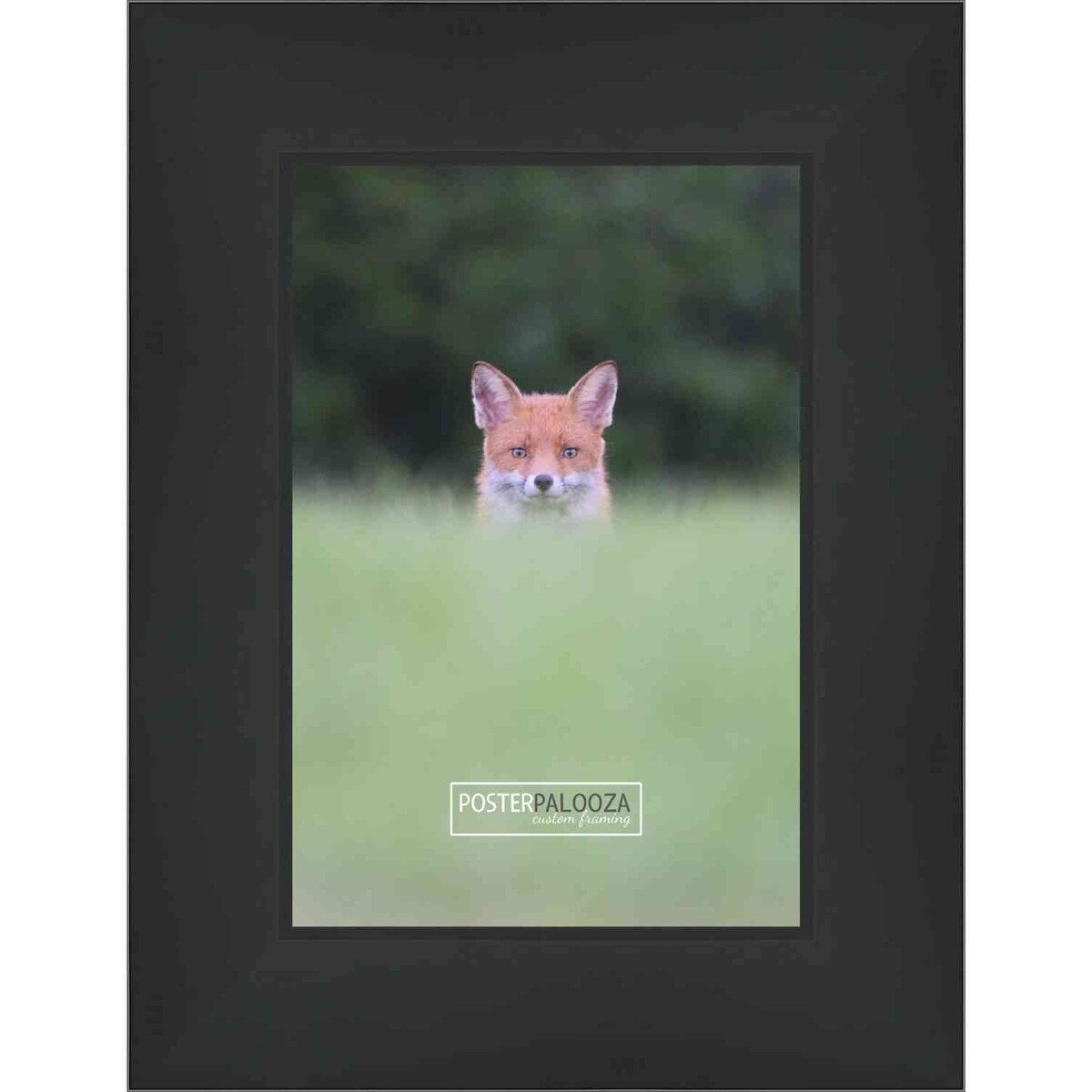 15x24 Traditional Black Complete Wood Picture Frame with UV Acrylic, Foam Board Backing, & Hardware
