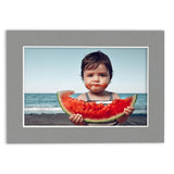 15x30 Mat Bevel Cut for 10x24 Photos - Acid Free Mid Grey Precut Matboard - For Pictures, Photos, Framing