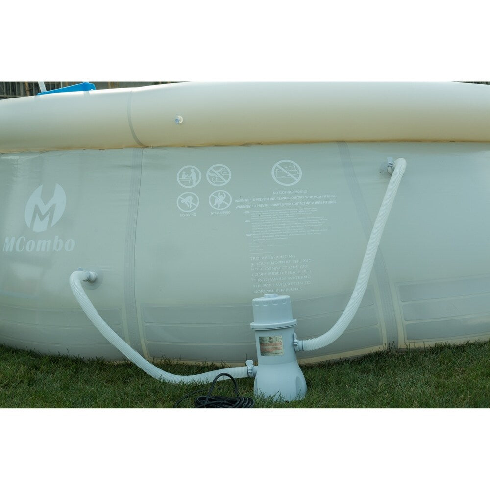 15'x48"round inflatable fast set swimming pool