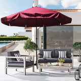 Clihome 16-Feet Outdoor UV-Protection Aluminum Patio Umbrella