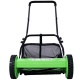 16-Inch 5-Blade Push Reel Lawn Mower with Grass Catcher