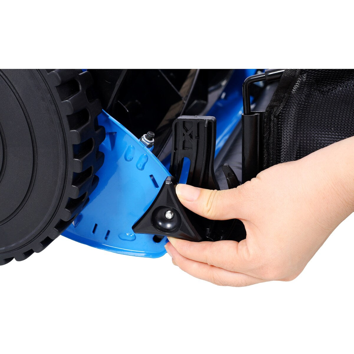 16-Inch 5-Blade Push Reel Lawn Mower with Grass Catcher