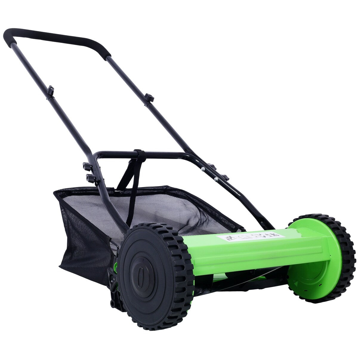 16-Inch 5-Blade Push Reel Lawn Mower with Grass Catcher